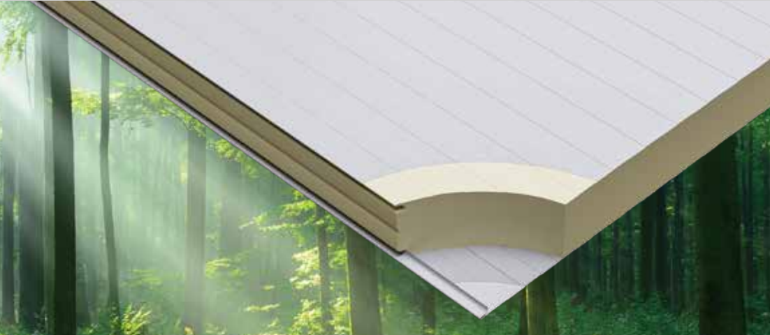 لوحة التخزين البارد المتوازن للكتلة الحيوية من البولي يوريثان EcoSpar-BMB.